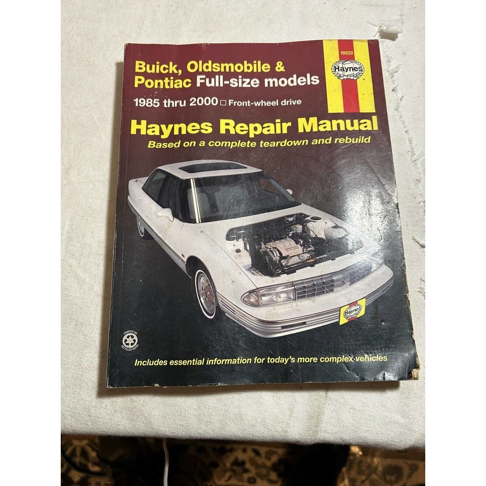 Haynes 19020 Repair Manual 1985-2000 Buick Oldsmobile Pontiac Full-Size Models